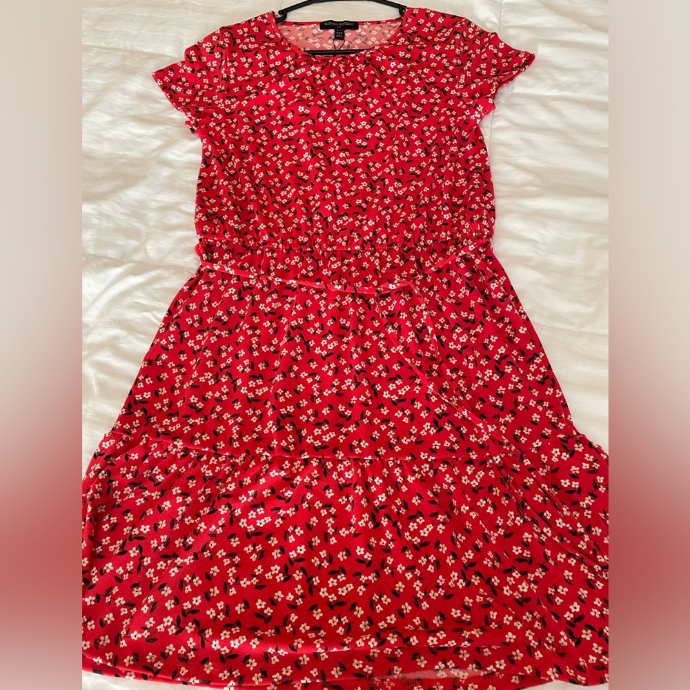 Banana Republic Floral Women’s Dress Petite X-small